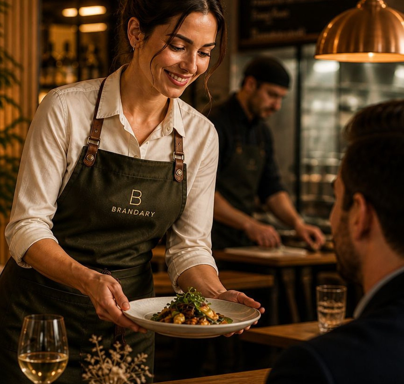 Gastro Schürze mit Branding